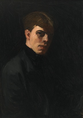 Self_Portrait, 1903-1906, by Edward Hopper (1882-1967) Whitney Museum of American Art, NY, 70.1410.
